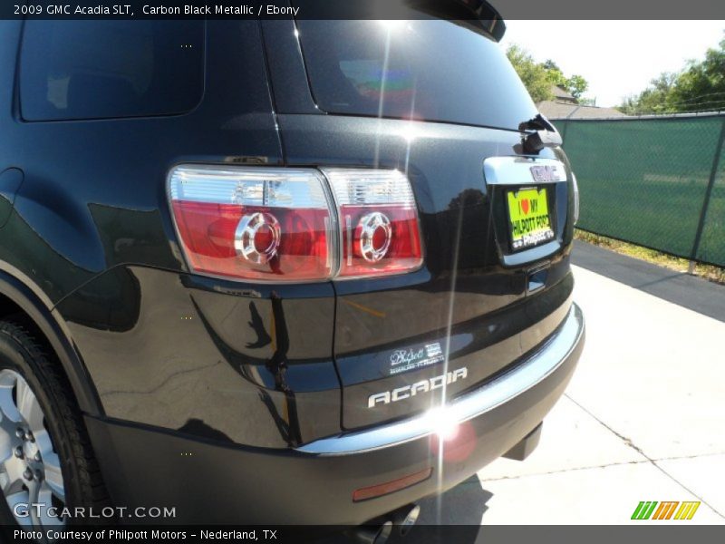 Carbon Black Metallic / Ebony 2009 GMC Acadia SLT