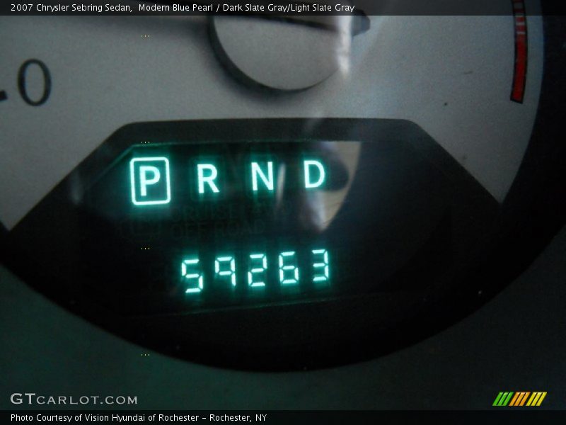 Modern Blue Pearl / Dark Slate Gray/Light Slate Gray 2007 Chrysler Sebring Sedan