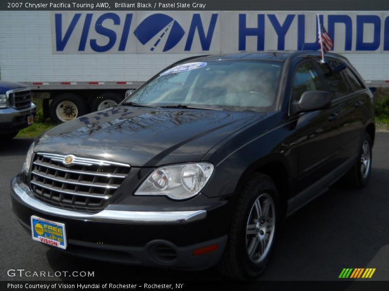 Brilliant Black / Pastel Slate Gray 2007 Chrysler Pacifica Touring AWD