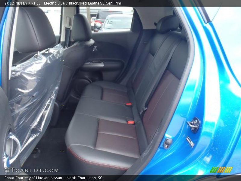 Electric Blue / Black/Red Leather/Silver Trim 2012 Nissan Juke SL