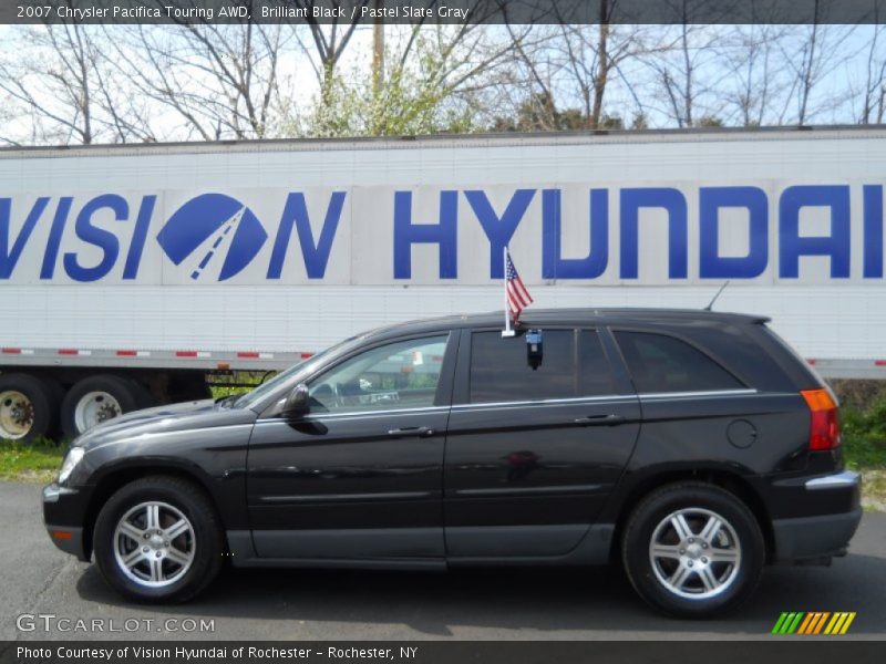 Brilliant Black / Pastel Slate Gray 2007 Chrysler Pacifica Touring AWD