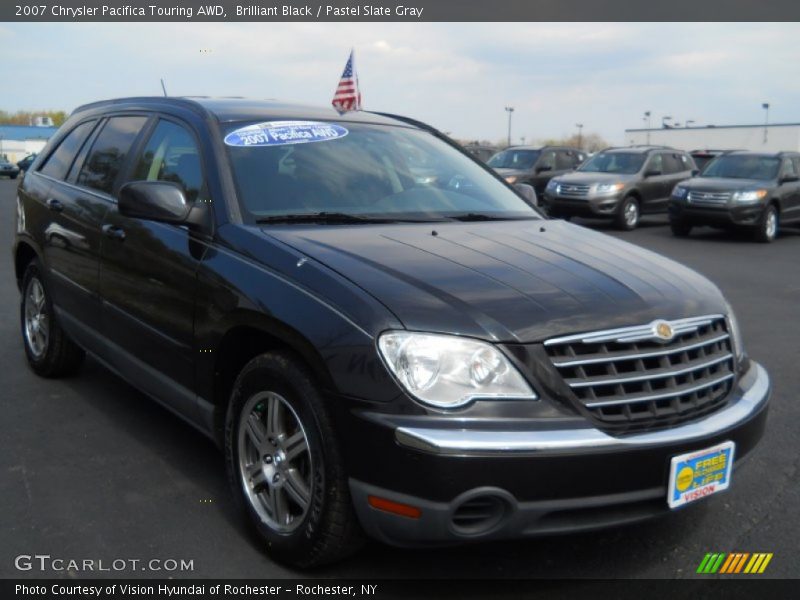 Brilliant Black / Pastel Slate Gray 2007 Chrysler Pacifica Touring AWD