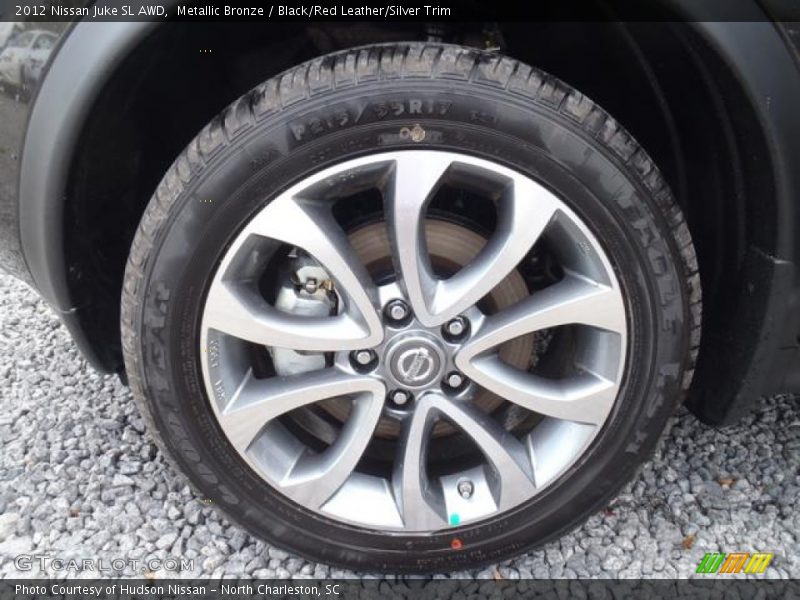 Metallic Bronze / Black/Red Leather/Silver Trim 2012 Nissan Juke SL AWD