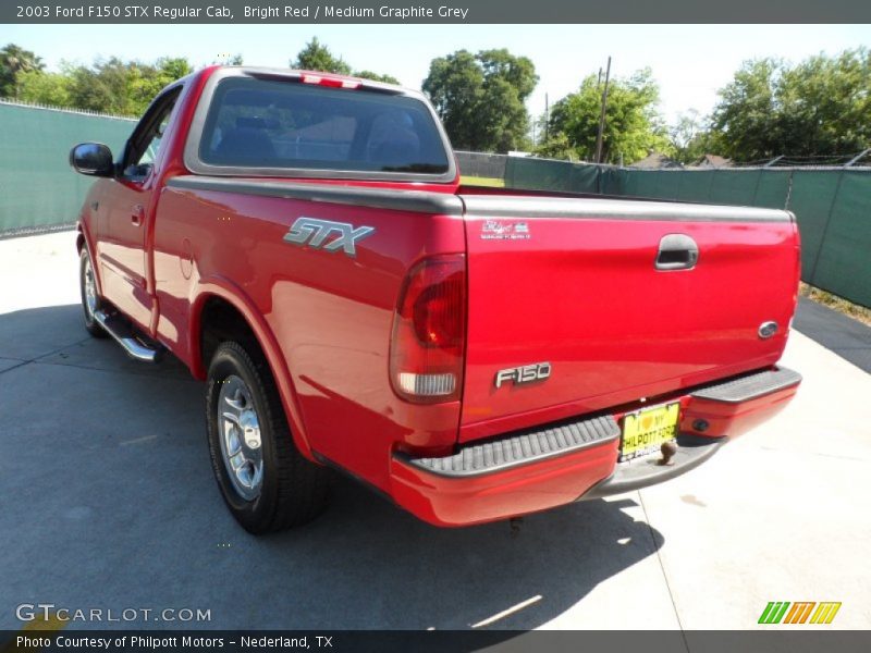 Bright Red / Medium Graphite Grey 2003 Ford F150 STX Regular Cab