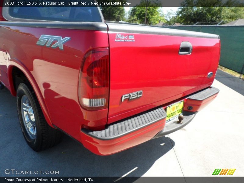 Bright Red / Medium Graphite Grey 2003 Ford F150 STX Regular Cab