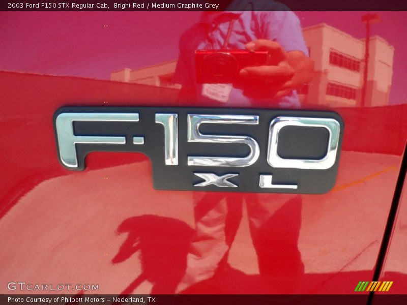 Bright Red / Medium Graphite Grey 2003 Ford F150 STX Regular Cab