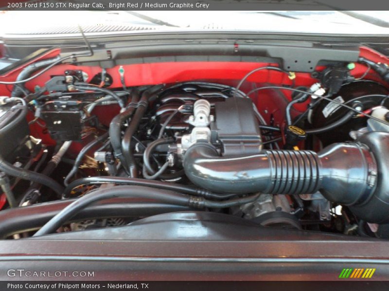 Bright Red / Medium Graphite Grey 2003 Ford F150 STX Regular Cab