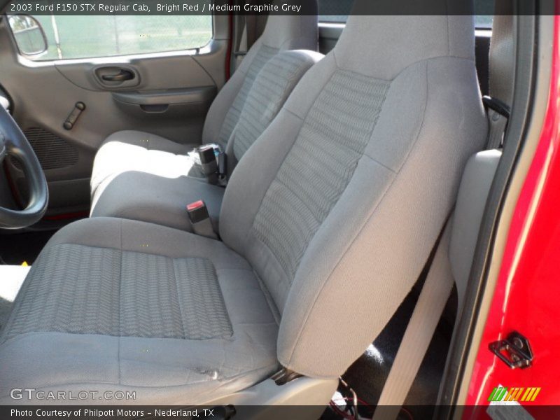Bright Red / Medium Graphite Grey 2003 Ford F150 STX Regular Cab