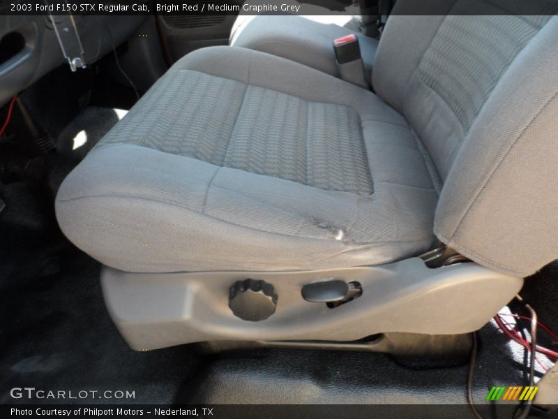 Bright Red / Medium Graphite Grey 2003 Ford F150 STX Regular Cab