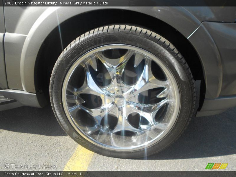 Mineral Grey Metallic / Black 2003 Lincoln Navigator Luxury