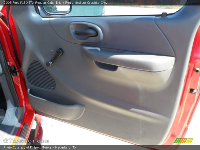 Bright Red / Medium Graphite Grey 2003 Ford F150 STX Regular Cab