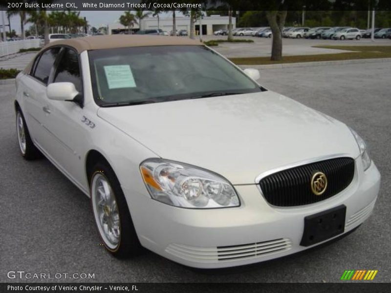 White Diamond Tricoat / Cocoa/Cashmere 2007 Buick Lucerne CXL