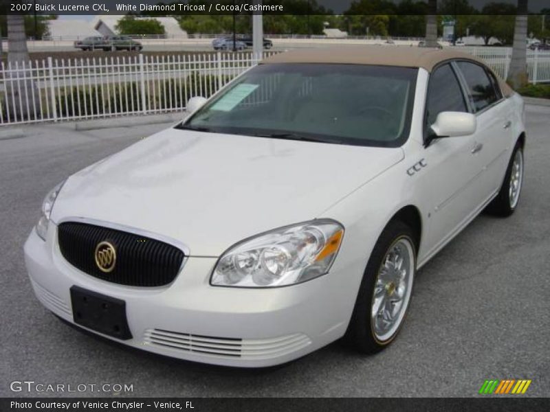 White Diamond Tricoat / Cocoa/Cashmere 2007 Buick Lucerne CXL