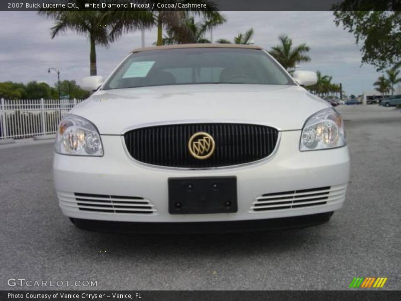 White Diamond Tricoat / Cocoa/Cashmere 2007 Buick Lucerne CXL