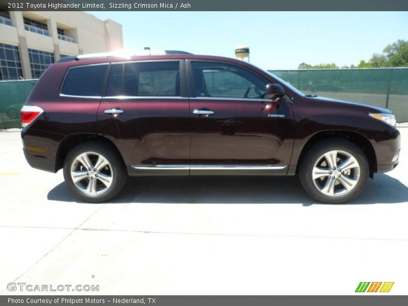 Sizzling Crimson Mica / Ash 2012 Toyota Highlander Limited