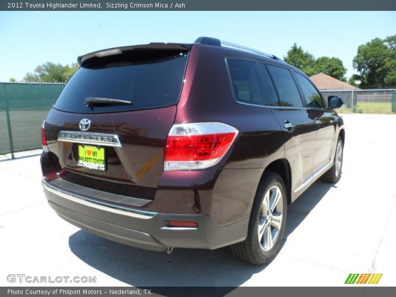 Sizzling Crimson Mica / Ash 2012 Toyota Highlander Limited