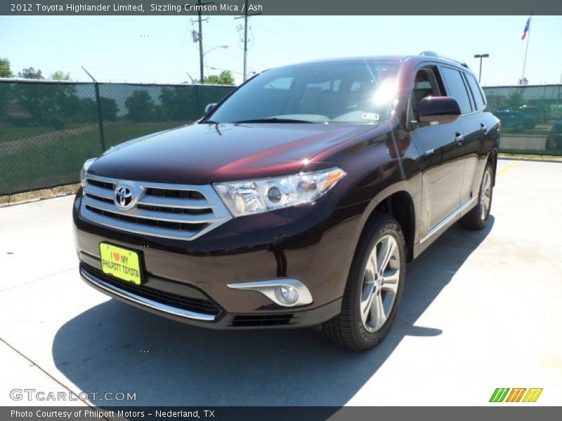 Sizzling Crimson Mica / Ash 2012 Toyota Highlander Limited