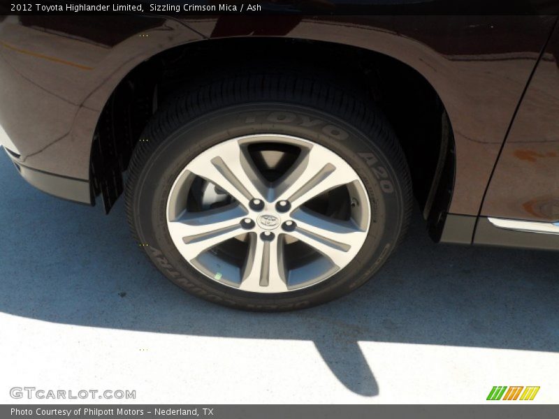 Sizzling Crimson Mica / Ash 2012 Toyota Highlander Limited