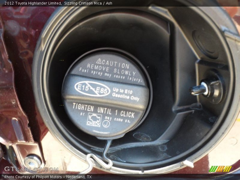 Sizzling Crimson Mica / Ash 2012 Toyota Highlander Limited