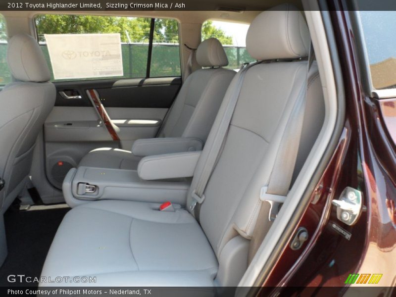 Sizzling Crimson Mica / Ash 2012 Toyota Highlander Limited