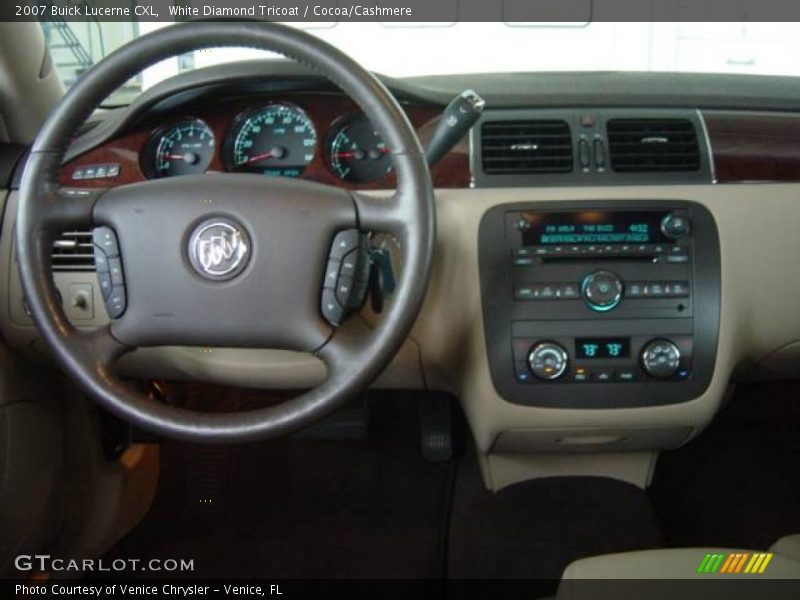 White Diamond Tricoat / Cocoa/Cashmere 2007 Buick Lucerne CXL