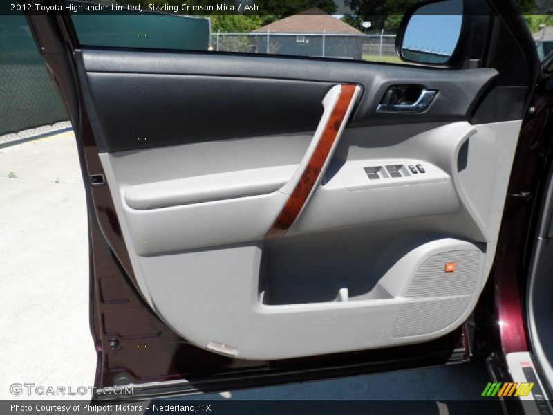 Sizzling Crimson Mica / Ash 2012 Toyota Highlander Limited