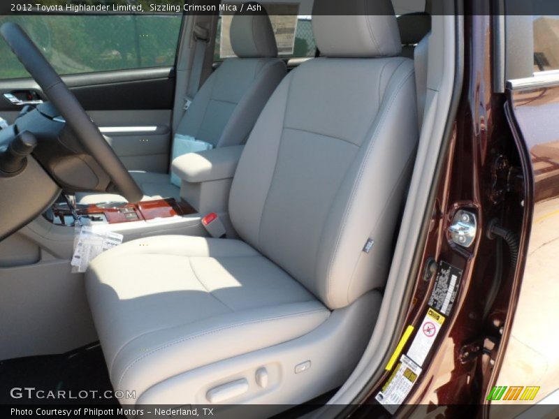 Sizzling Crimson Mica / Ash 2012 Toyota Highlander Limited
