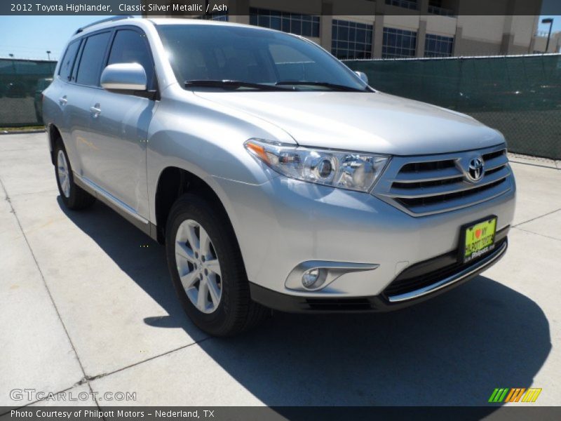 Classic Silver Metallic / Ash 2012 Toyota Highlander