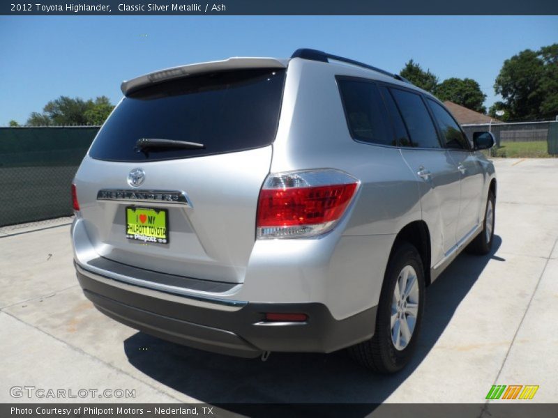 Classic Silver Metallic / Ash 2012 Toyota Highlander