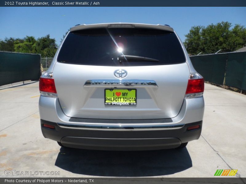 Classic Silver Metallic / Ash 2012 Toyota Highlander