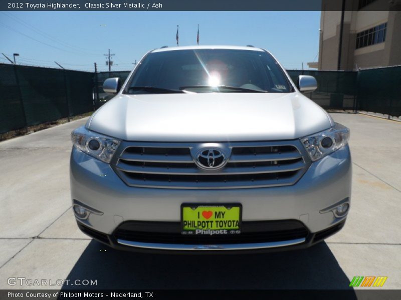 Classic Silver Metallic / Ash 2012 Toyota Highlander