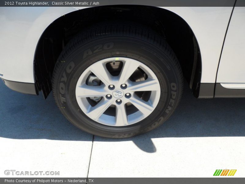 Classic Silver Metallic / Ash 2012 Toyota Highlander