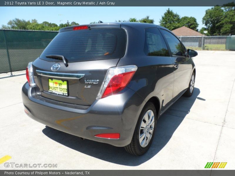 Magnetic Gray Metallic / Ash Gray 2012 Toyota Yaris LE 3 Door