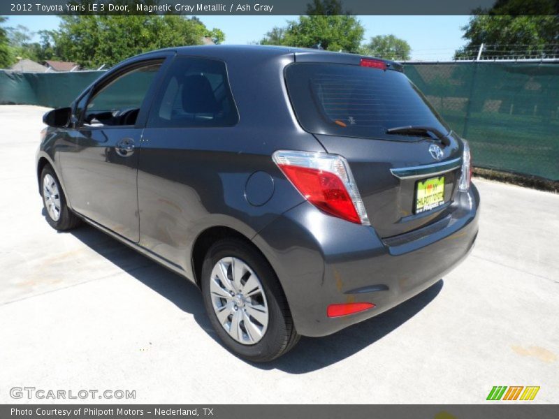 Magnetic Gray Metallic / Ash Gray 2012 Toyota Yaris LE 3 Door