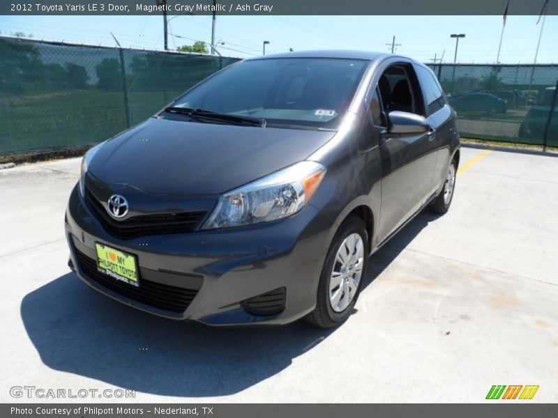 Magnetic Gray Metallic / Ash Gray 2012 Toyota Yaris LE 3 Door