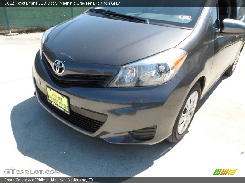 Magnetic Gray Metallic / Ash Gray 2012 Toyota Yaris LE 3 Door