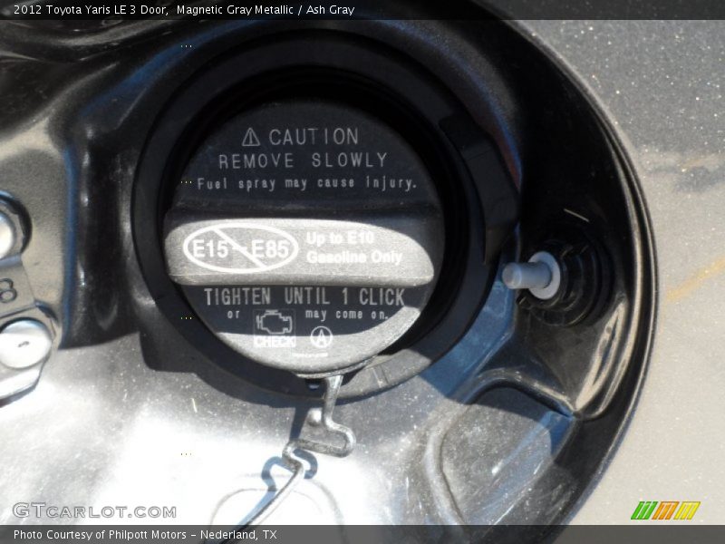Magnetic Gray Metallic / Ash Gray 2012 Toyota Yaris LE 3 Door