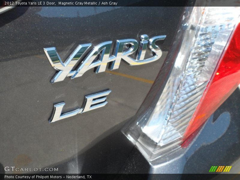 Magnetic Gray Metallic / Ash Gray 2012 Toyota Yaris LE 3 Door