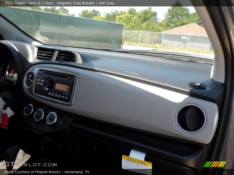 Magnetic Gray Metallic / Ash Gray 2012 Toyota Yaris LE 3 Door