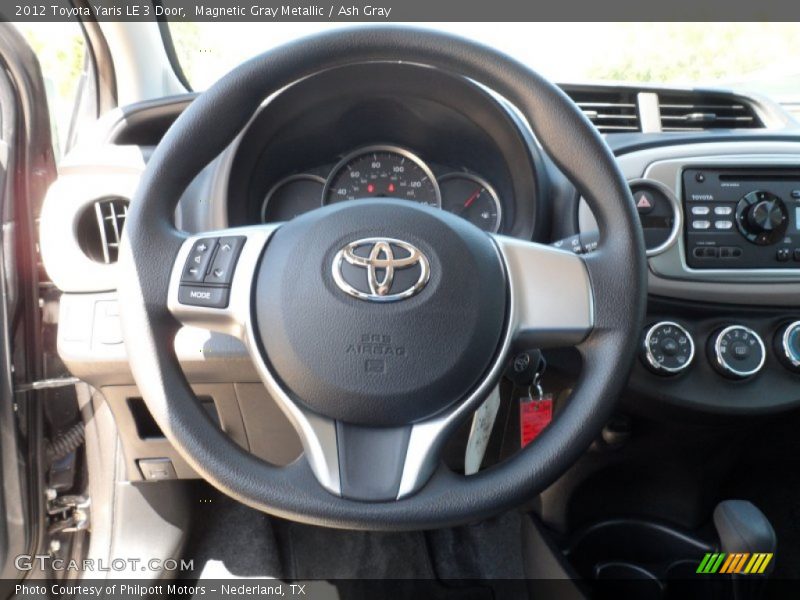 Magnetic Gray Metallic / Ash Gray 2012 Toyota Yaris LE 3 Door