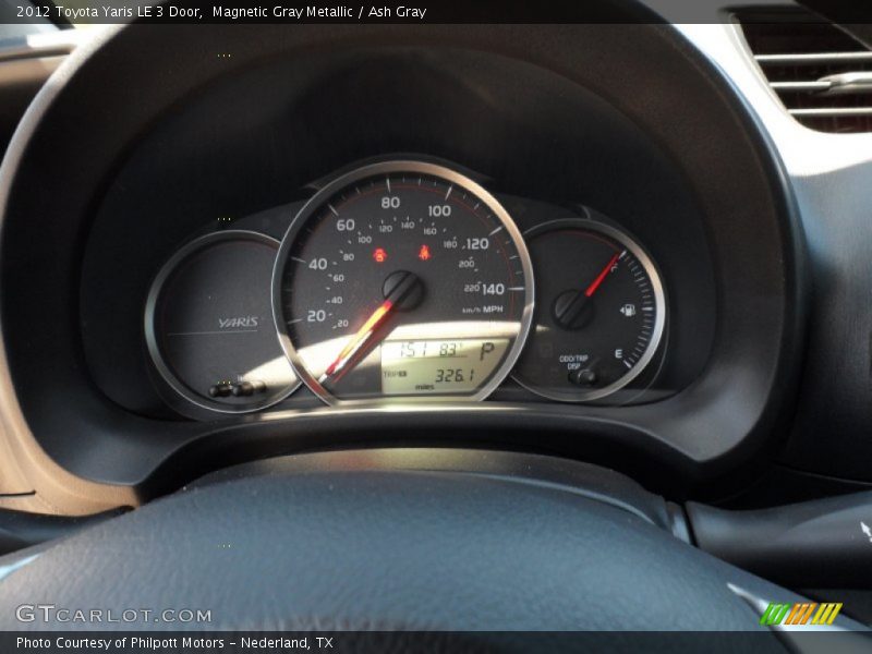 Magnetic Gray Metallic / Ash Gray 2012 Toyota Yaris LE 3 Door