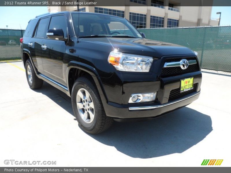 Black / Sand Beige Leather 2012 Toyota 4Runner SR5