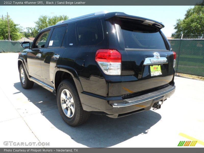 Black / Sand Beige Leather 2012 Toyota 4Runner SR5
