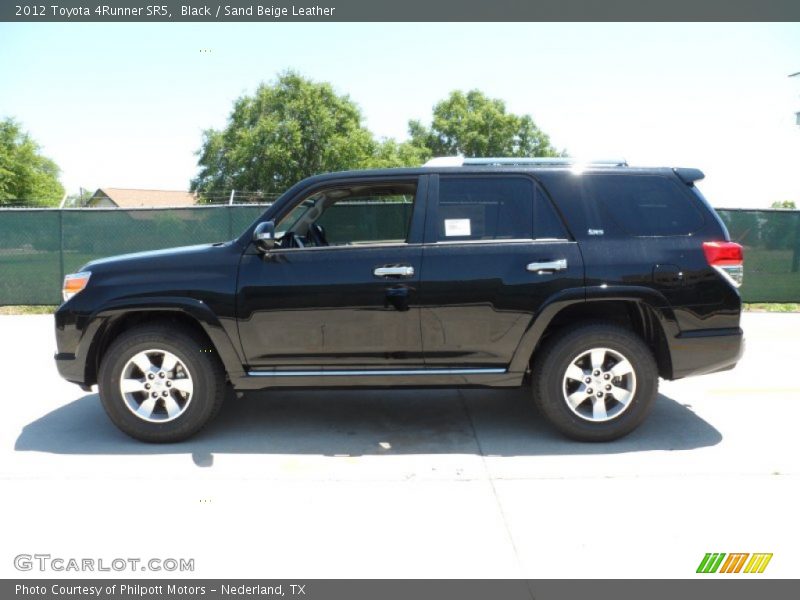 Black / Sand Beige Leather 2012 Toyota 4Runner SR5