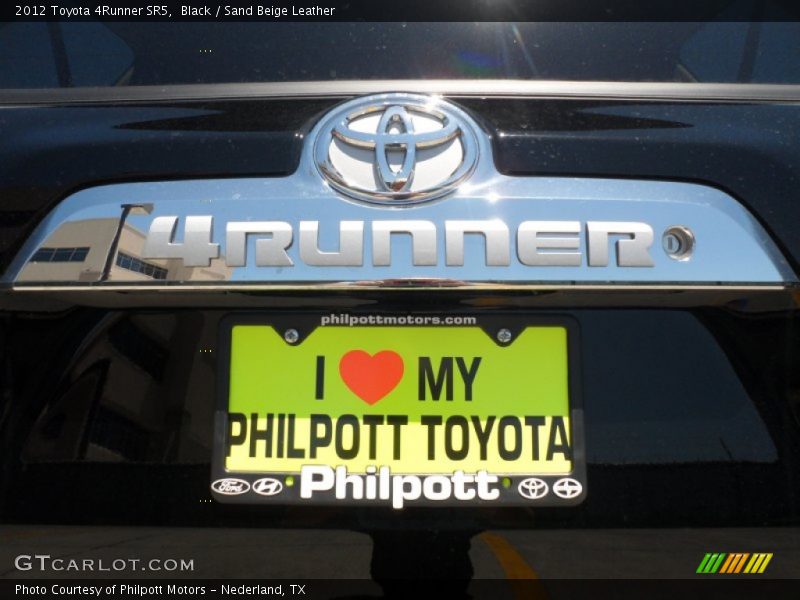 Black / Sand Beige Leather 2012 Toyota 4Runner SR5