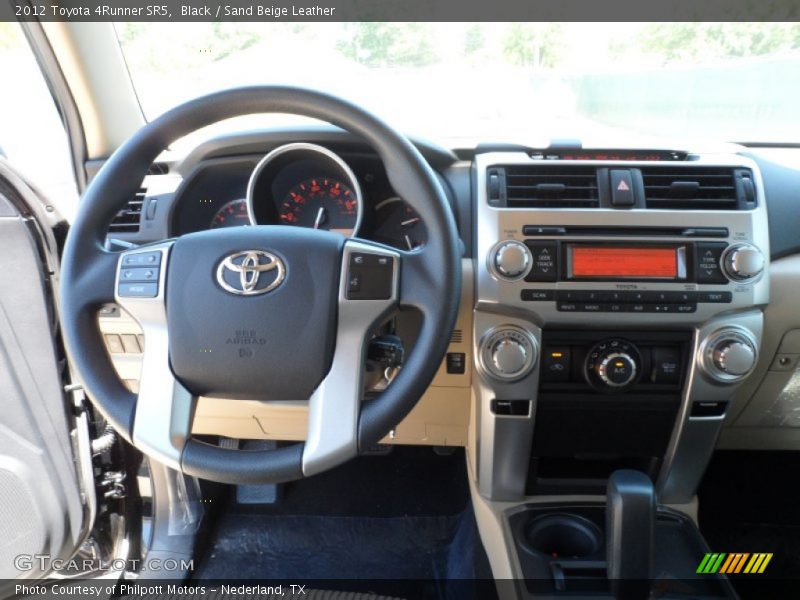 Black / Sand Beige Leather 2012 Toyota 4Runner SR5