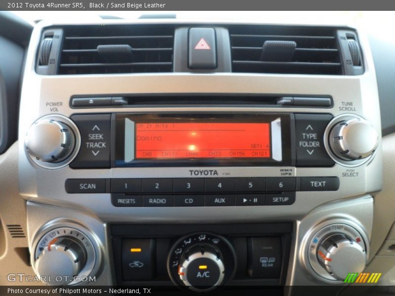 Black / Sand Beige Leather 2012 Toyota 4Runner SR5