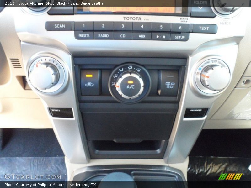 Black / Sand Beige Leather 2012 Toyota 4Runner SR5
