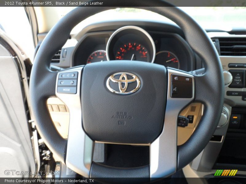 Black / Sand Beige Leather 2012 Toyota 4Runner SR5