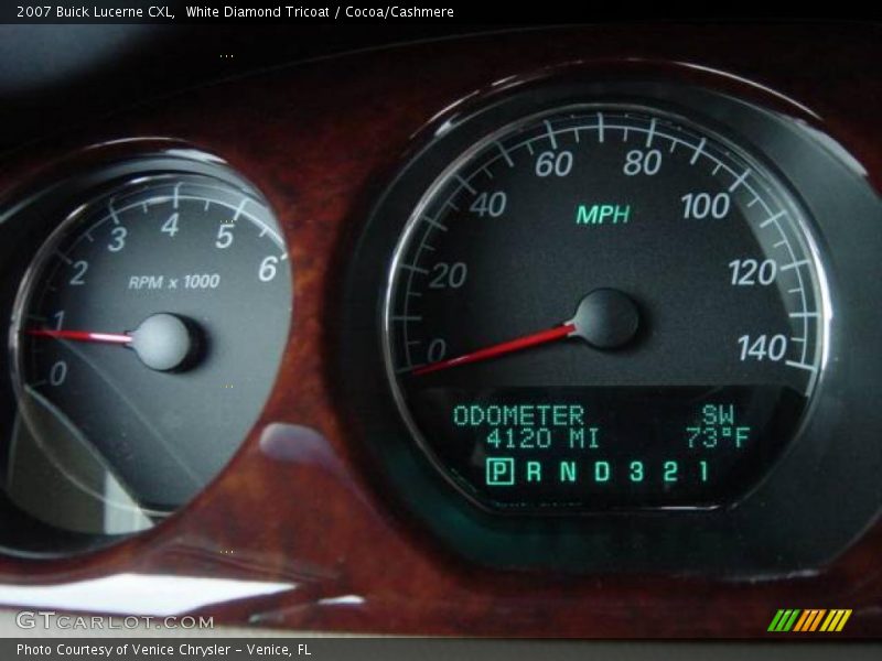White Diamond Tricoat / Cocoa/Cashmere 2007 Buick Lucerne CXL